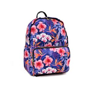 Printed Quilted Backpack